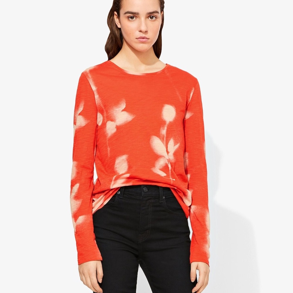 Proenza Schouler rose print long sleeve tee
